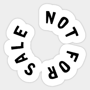 NOT FOR SALE Sticker